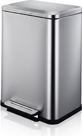 La Kitchenette פח אשפה דוושה 50 ליטר צבע נירוסטה מט דגם האוזר לה קיטשן