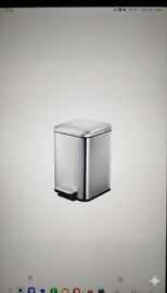 La Kitchenette פח אשפה דוושה 20 ליטר נירוסטה מט דגם האוזר לה קיטשן