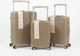 Newton סט מזוודות חאקי בז MOTION S-M-L