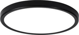 Nisko צמוד תקרה עגול דק שחור TIME 48W 60CM 3CCT- גוון אור משתנה בלחיצה NISKO