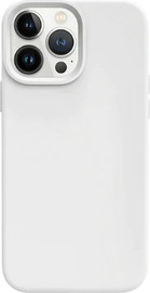 SmartCase כיסוי סיליקון iPhone 12 Pro iPhone 12 מגע קטיפה,White #24
