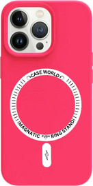 SmartCase כיסוי לאייפון 14 magsafe מגע קטיפה Rose Red iPhone 14 Pro