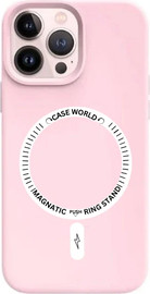 SmartCase כיסוי לאייפון 14 magsafe מגע קטיפה Pink iPhone 14 Pro