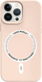 SmartCase כיסוי לאייפון 14 magsafe מגע קטיפה Pink Sand iPhone 14
