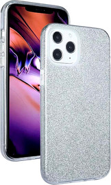 SmartCase כיסוי לאייפון 14 שקוף נצנצים iPhone 14 Pro Max כסוף