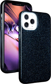 SmartCase כיסוי לאייפון 14 שקוף נצנצים iPhone 14 שחור