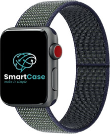 SmartCase רצועה לאפל ווטש 38/40/41mm ניילון 19# Midnight Fog