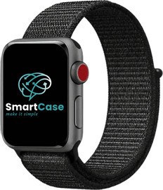 SmartCase רצועה לאפל ווטש 38/40/41mm ניילון שחור עם נקודות 7#