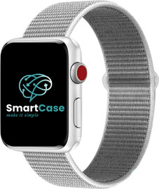SmartCase רצועה לאפל ווטש 42/44/45/49mm ניילון אפור פנינה