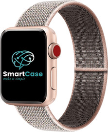 SmartCase רצועה לאפל ווטש 42/44/45/49mm ניילון ורוד 5# Pink Sand