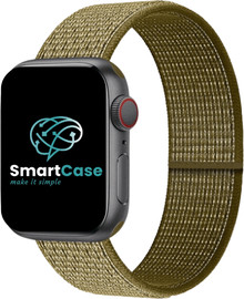 SmartCase רצועה לאפל ווטש 42/44/45/49mm ניילון ירוק Olive Flak