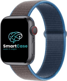 SmartCase רצועה לאפל ווטש 42/44/45/49mm ניילון כחול אפור