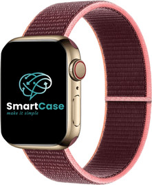 SmartCase רצועה לאפל ווטש 42/44/45/49mm ניילון סגול Plum