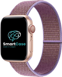 SmartCase רצועה לאפל ווטש 42/44/45/49mm ניילון סגול לילך Purple Lilac
