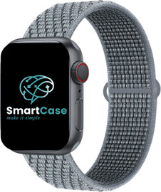SmartCase רצועה לאפל ווטש 42/44/45/49mm ניילוןאפור ערפל 62# Obsidian Mist
