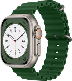 SmartCase רצועת Ocean לאפל ווטש 42/44/45/49mm אבזם צבע טיטניום Green
