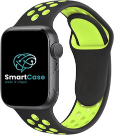 SmartCase רצועת אפל ווטש 42/44/45/49mm ספורט S-M בצבע שחור וירוק
