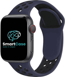 SmartCase רצועת אפל ווטש 42/44/45/49mm ספורט S-M בצבע כחול כהה