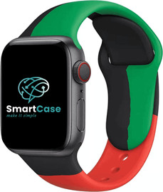 SmartCase רצועה לאפל ווטש 42/44/45/49mm סיליקון M-L בצבעי שחור, אדום, ירוק