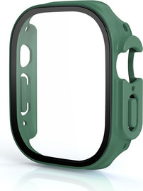 SmartCase כיסוי מגן לאפל ווטש אולטרה היקפי + זכוכית 49mm Dark green