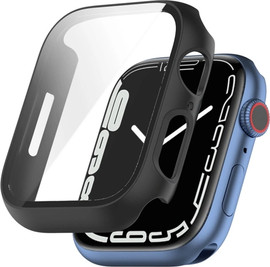 SmartCase כיסוי זכוכית היקפי מלא 45mm לאפל ווטש Black