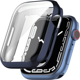 SmartCase כיסוי היקפי מלא סיליקון לשעון אפל ווטש 45mm כחול