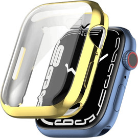 SmartCase כיסוי היקפי מלא סיליקון לשעון אפל ווטש 45mm זהב