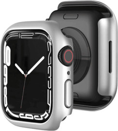 SmartCase כיסוי חלקי פלסטיק לשעון 41mm אפל ווטש כסוף