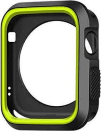 SmartCase כיסוי היקפי חלקי סיליקון שחור ירוק אפל ווטש 44mm