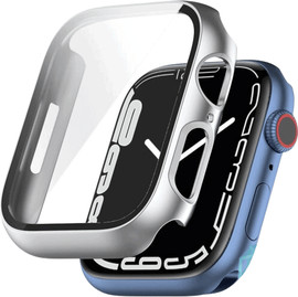 SmartCase כיסוי זכוכית היקפי מלא 44mm לאפל ווטש Silver