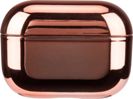 SmartCase כיסויי איירפודס פרו פלסטיק בצבע זהב ורדים מטאלי