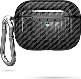 SmartCase כיסויי איירפודס פרו סגנון Carbon Fiber סיליקון קשיח