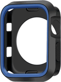 SmartCase כיסוי היקפי חלקי סיליקון שחור כחול אפל ווטש 40mm