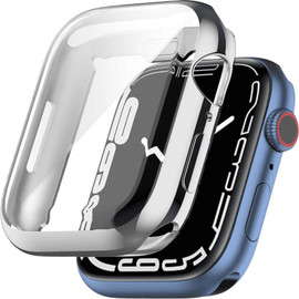SmartCase כיסוי היקפי מלא סיליקון לשעון אפל ווטש 40mm כסוף
