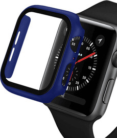 SmartCase כיסוי זכוכית היקפי מלא 40mm לאפל ווטש כחול