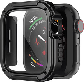 SmartCase כיסוי זכוכית היקפי מלא שני שכבות 40mm לאפל ווטש Black