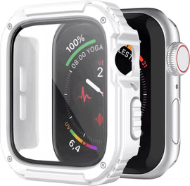 SmartCase כיסוי זכוכית היקפי מלא שני שכבות 40mm לאפל ווטש White
