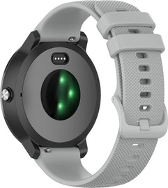 SmartCase רצועת סיליקון אפור עם אבזם Quick Release 18mm