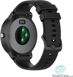 SmartCase רצועת סיליקון שחור עם אבזם Quick Release 18mm