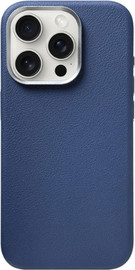 SmartCase כיסוי עור טבעוני קשיח לאייפון iPhone 16 Pro Max Magsafe כחול