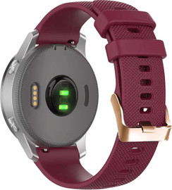 SmartCase רצועת סיליקון בורדו עם אבזם Quick Release 18mm Rose Gold