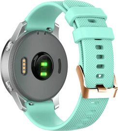 SmartCase רצועת סיליקון ירוק מנטה עם אבזם Quick Release 18mm Rose Gold