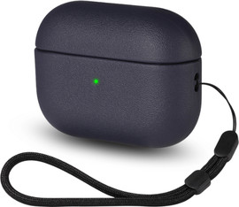 SmartCase כיסויי לאיירפודס 4 סיליקון קשיח דמוי עור כחול