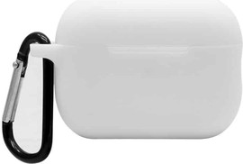 SmartCase כיסוי איירפודס פרו 2 סיליקון עם אבזם בצבע לבן