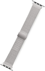 SmartCase רצועה לאפל ווטש 40/41/42mm ברזל Mesh סגירה מגנטי כסוף