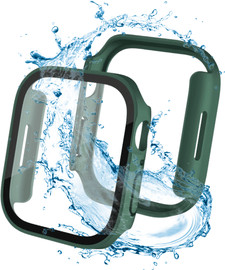 SmartCase כיסוי מגן לשעון אפל ווטש 10 42mm נגד מים IP68 מרובע ירוק כהה