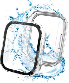 SmartCase כיסוי מגן לשעון אפל ווטש 10 46mm נגד מים IP68 מרובע שקוף