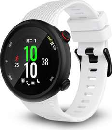 SmartCase רצועת סיליקון לשעוני Garmin Forerunner 45/45S Swim 2 לבן אבזם שחור