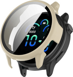 SmartCase כיסוי היקפי מלא זכוכית Garmin Vivo Active 6 Ivory