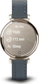 SmartCase רצועת עור לשעון Garmin Lily 2 צבע Blue אבזם כסוף